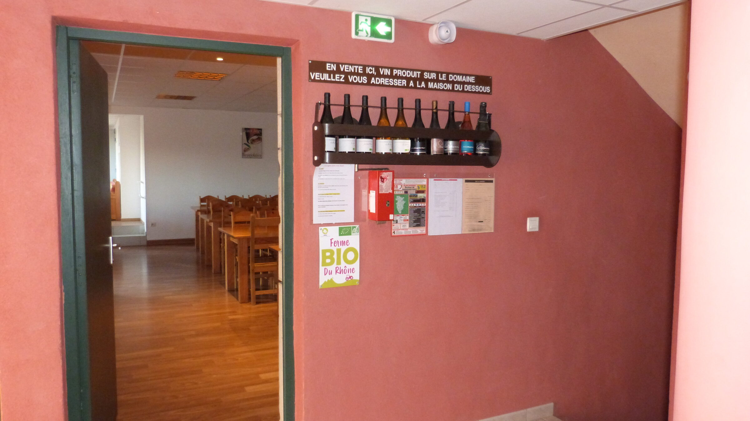 Salle a manger du gite